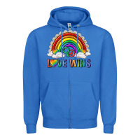 True Royal love wins with daisy and heart Zipper Hoodie - texasbilliewilder