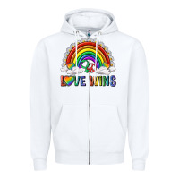 White love wins with daisy and heart Zipper Hoodie - texasbilliewilder