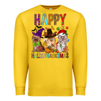 Lemon Happy hallothankmas dog Premium Sweatshirt - FaDigitalArtStudio