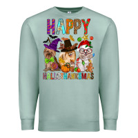 Seafoam Happy hallothankmas dog Premium Sweatshirt - FaDigitalArtStudio