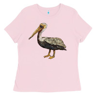 Bubblegum Pink louisiana state bird pelican Ladies Tee - BarkalooDesign