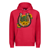 Cardinal western horseshoe sunflower cactus Premium Hoodie - BarkalooDesign