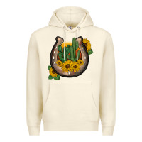 Sandshell western horseshoe sunflower cactus Premium Hoodie - BarkalooDesign