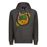 Smoke western horseshoe sunflower cactus Premium Hoodie - BarkalooDesign