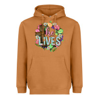 Meerkat He lives Easter with flowers Heavyweight Hoodie - Neo Western