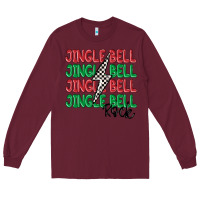 Burgundy jingle bell rock Long Sleeve Tee - MaliasSmallBusiness