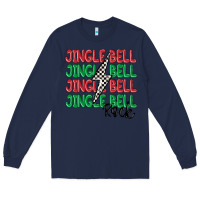 Navy jingle bell rock Long Sleeve Tee - MaliasSmallBusiness