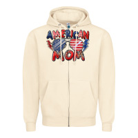 Sandshell American mom Zipper Hoodie - Zillion Design Studio
