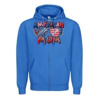 True Royal American mom Zipper Hoodie - Zillion Design Studio