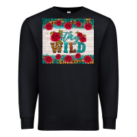 Black stay wild Premium Sweatshirt - HRA Design Shop