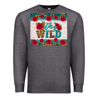 Charcoal Heather stay wild Premium Sweatshirt - HRA Design Shop