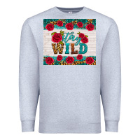 Heather Grey stay wild Premium Sweatshirt - HRA Design Shop