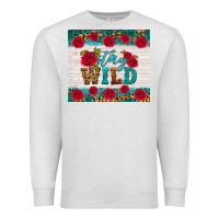 Oatmeal Heather stay wild Premium Sweatshirt - HRA Design Shop