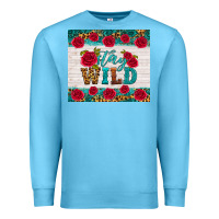 Ocean Blue stay wild Premium Sweatshirt - HRA Design Shop