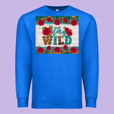 Stay Wild Premium Sweatshirt Designed By Hra Design Shop