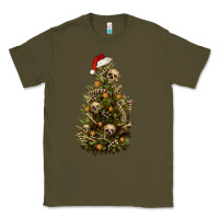 Army Green Skeleton merry christmas tree Classic Tee - RanaPortraitStore