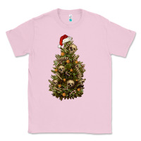 Bubblegum Pink Skeleton merry christmas tree Classic Tee - RanaPortraitStore