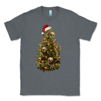 Charcoal Heather Skeleton merry christmas tree Classic Tee - RanaPortraitStore