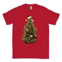 Red Skeleton merry christmas tree Classic Tee - RanaPortraitStore