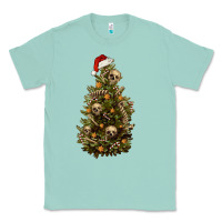 Seafoam Skeleton merry christmas tree Classic Tee - RanaPortraitStore