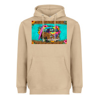 Mushroom hippie van floral skinny metal can holder Heavyweight Hoodie - HRA Design Shop
