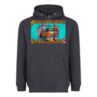 Smoke hippie van floral skinny metal can holder Heavyweight Hoodie - HRA Design Shop