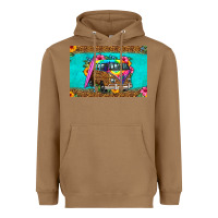 Toasted Coconut hippie van floral skinny metal can holder Heavyweight Hoodie - HRA Design Shop