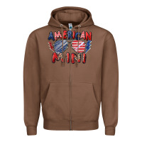 Chestnut American mini Zipper Hoodie - Zillion Design Studio