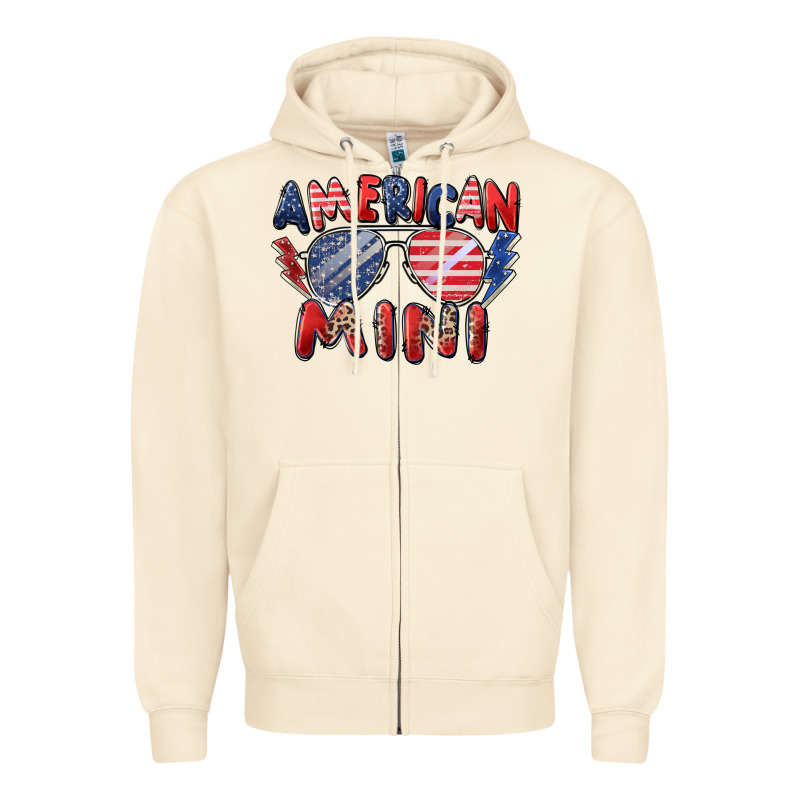 American Mini Zipper Hoodie by Zillion Design Studio | Teevron