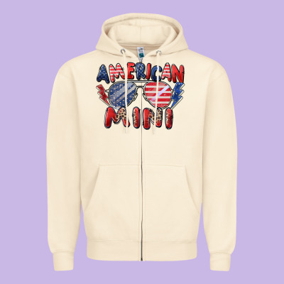 Zipper Hoodie American mini