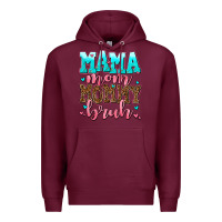 Burgundy mama mom mommy bruh Premium Hoodie - AdoDesignShop