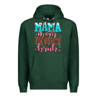 Sports Green mama mom mommy bruh Premium Hoodie - AdoDesignShop