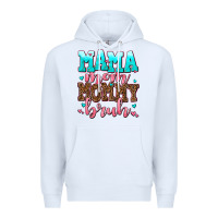 White mama mom mommy bruh Premium Hoodie - AdoDesignShop