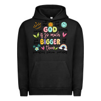 Pigment Black god is so much bigger than malia Urban Hoodie - MaliasSmallBusiness