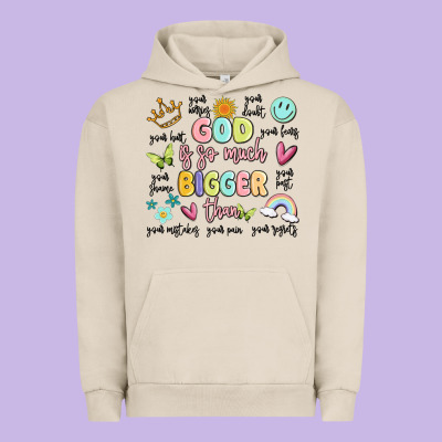 God Is So Much Bigger Than Malia Urban Hoodie Designed By Maliassmallbusiness