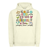 Pigment Pistachio god is so much bigger than malia Urban Hoodie - MaliasSmallBusiness