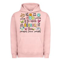 Pigment Salmon god is so much bigger than malia Urban Hoodie - MaliasSmallBusiness