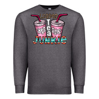 Charcoal Heather loaded tea junkie Premium Sweatshirt - CowhideDigitalArt