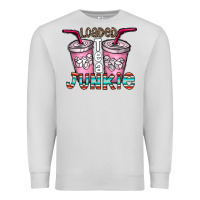 Dove Grey loaded tea junkie Premium Sweatshirt - CowhideDigitalArt