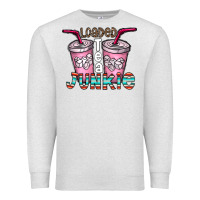 Oatmeal Heather loaded tea junkie Premium Sweatshirt - CowhideDigitalArt