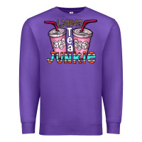 Purple loaded tea junkie Premium Sweatshirt - CowhideDigitalArt