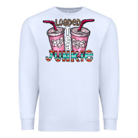White loaded tea junkie Premium Sweatshirt - CowhideDigitalArt