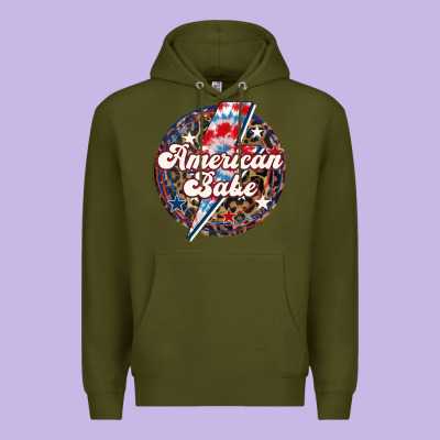 Western American Babe Patriotic Premium Hoodie Designed By Lillyallendesigns