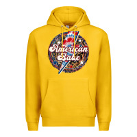 Lemon Western American Babe Patriotic Premium Hoodie - LillyAllenDesigns