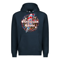 Navy Western American Babe Patriotic Premium Hoodie - LillyAllenDesigns