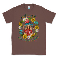 Chestnut just a girl who loves chicken with sunflowers and gemstone Classic Tee - texasbilliewilder