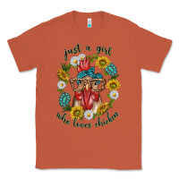 Copper just a girl who loves chicken with sunflowers and gemstone Classic Tee - texasbilliewilder