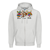 Peace Love Pride Zipper Hoodie | Teevron