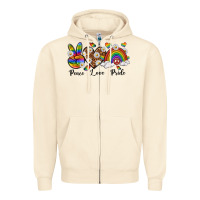 Sandshell peace love pride Zipper Hoodie - texasbilliewilder
