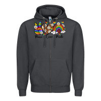 Smoke peace love pride Zipper Hoodie - texasbilliewilder